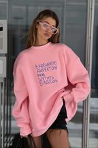 Relaxed Fit Crew Neck Casual Sweatshirt