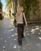 Mohair Round Neck Knit Top