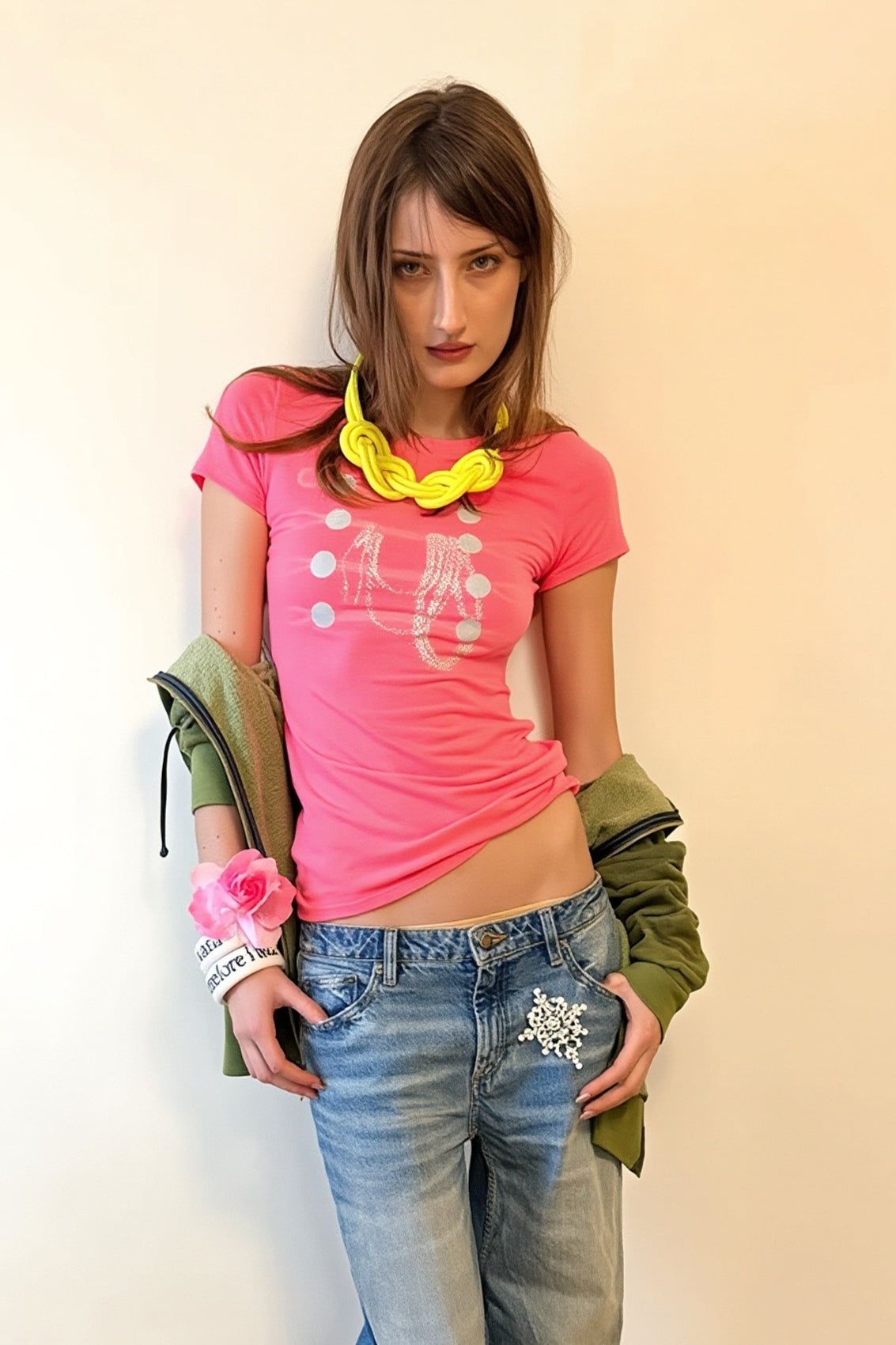 Y2K Graphic Fitted Short Sleeve T-Shirt