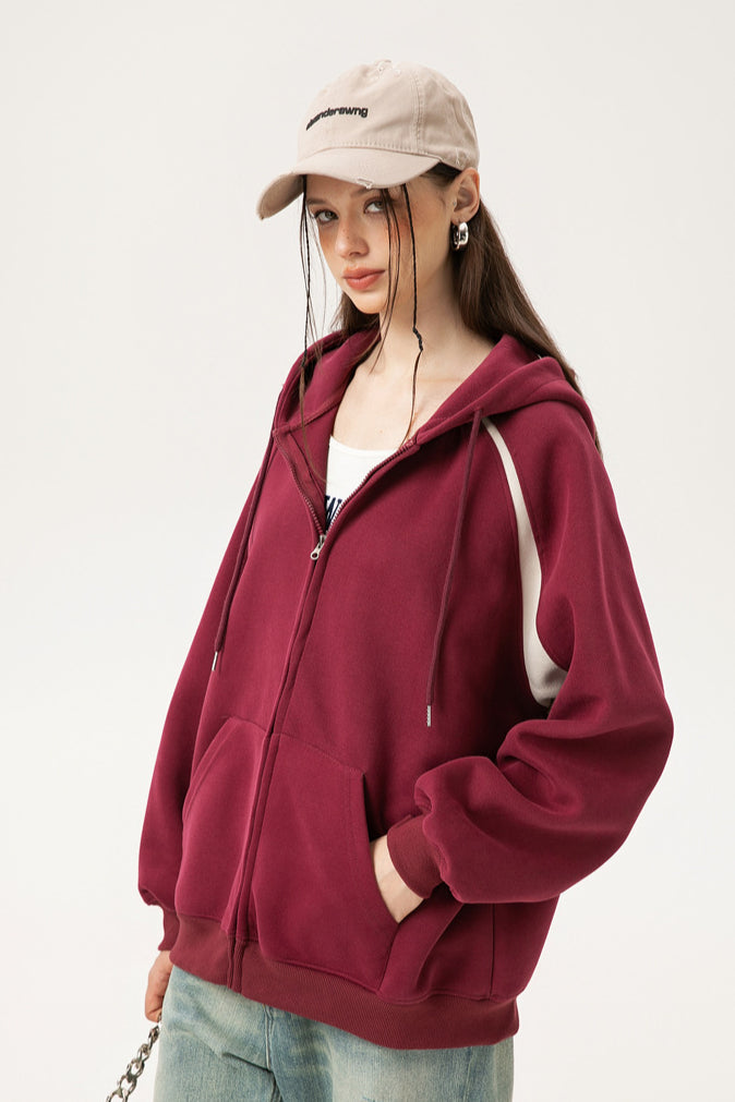 Patchwork Oversized Y2K Hoodie Main image