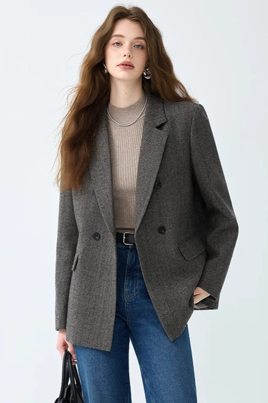 Woolen Casual Suit Blazer Main image
