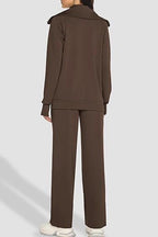 Monochrome Track Jacket Pants Activewear Set
