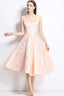 Jacquard Strapless Slip Formal Dress