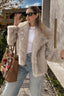 Plush Shearling Faux Fur Coat