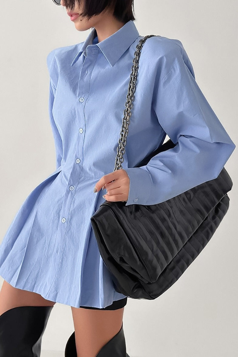 Elegant Cotton Lace Up Blouse Secondary image