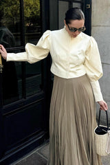 Elegant Mandarin Collar Blouse