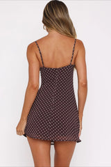 Sexy Polka Dot Off-Shoulder Bodycon Mini Dress