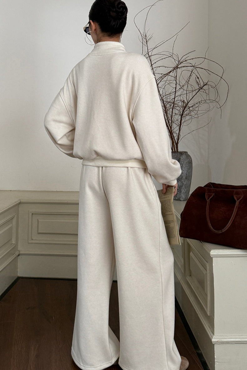 Plush Brushed Terry Hoodie Set Activewear Set Secondary image