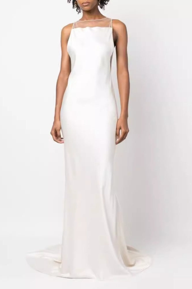 Corset Strapless Open Back Reception Dress Main image
