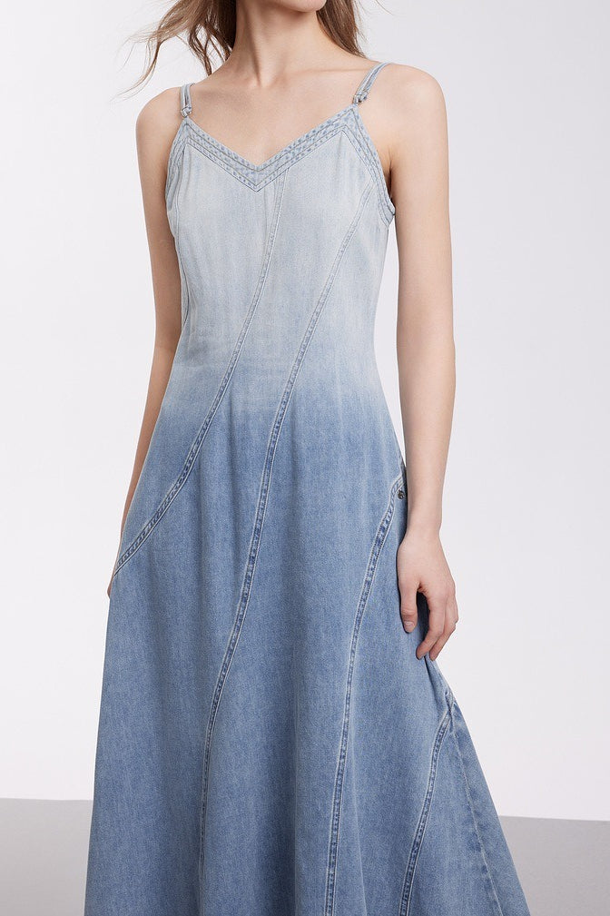 Modern Gradient Cami Denim Dress Main image