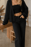 Short Knit Long Sleeve Cardigans