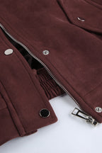 Vintage Relaxed Suede Coat