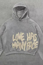 Vintage Letter Graphic Pullover Hoodie