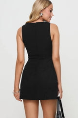 Slim Round Neck Work Dress