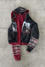 Dark Portrait Graphic Colorblock Zip Hoodie