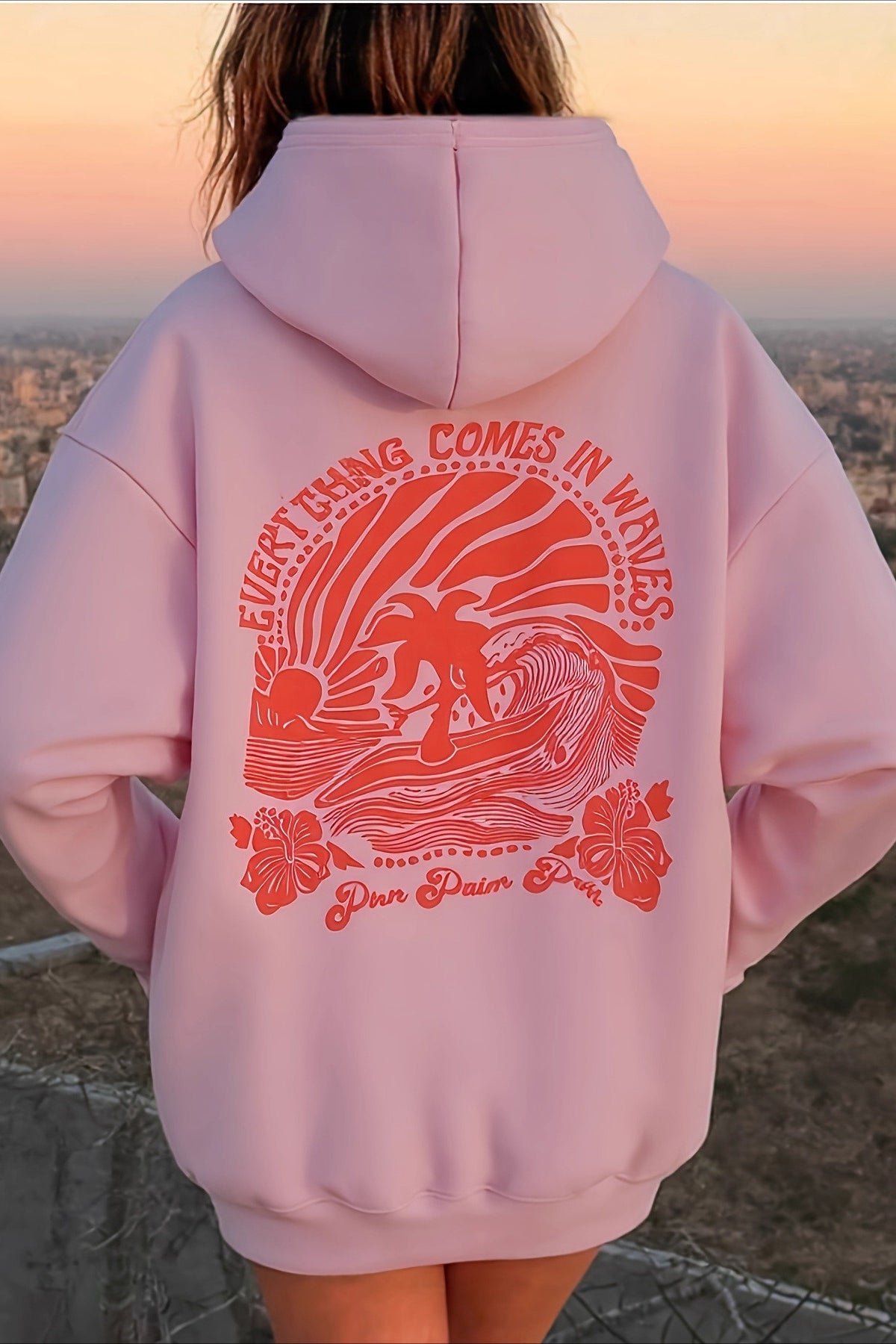 Oversized All Over Print Hoodie Main image