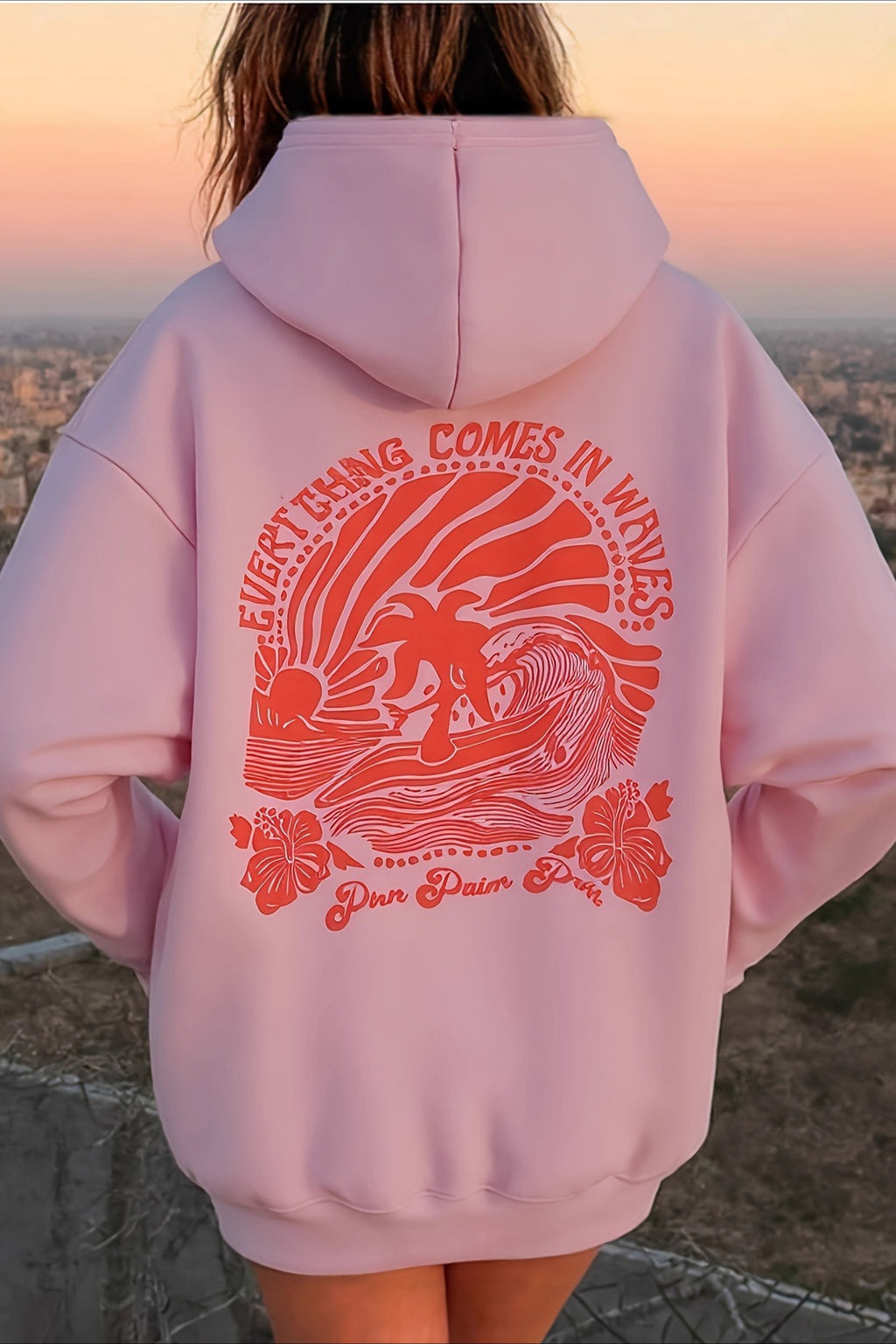 Oversized All Over Print Hoodie