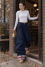 Street Cuffed Print Loose Jeans