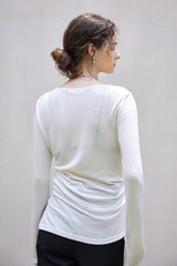 Lightweight Wool Blend Knit Top