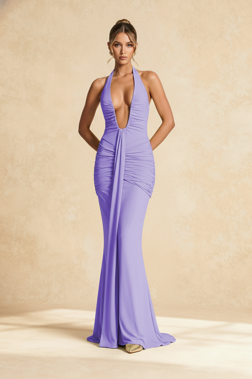 Aster Maxi Dress - Purple Main image