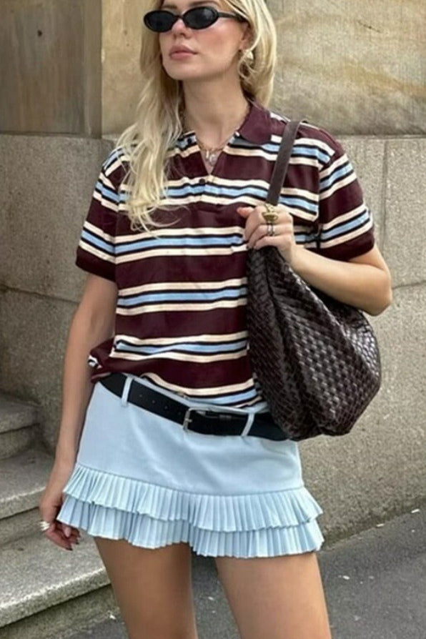 Low Waist Pleated Mini Skirt Main image