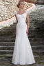 Off Shoulder Lace Train Prom Dress