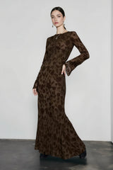 DressBetty - 2024 Elegant O-neck High Waist Evening Party Streetwear Maxi Dress