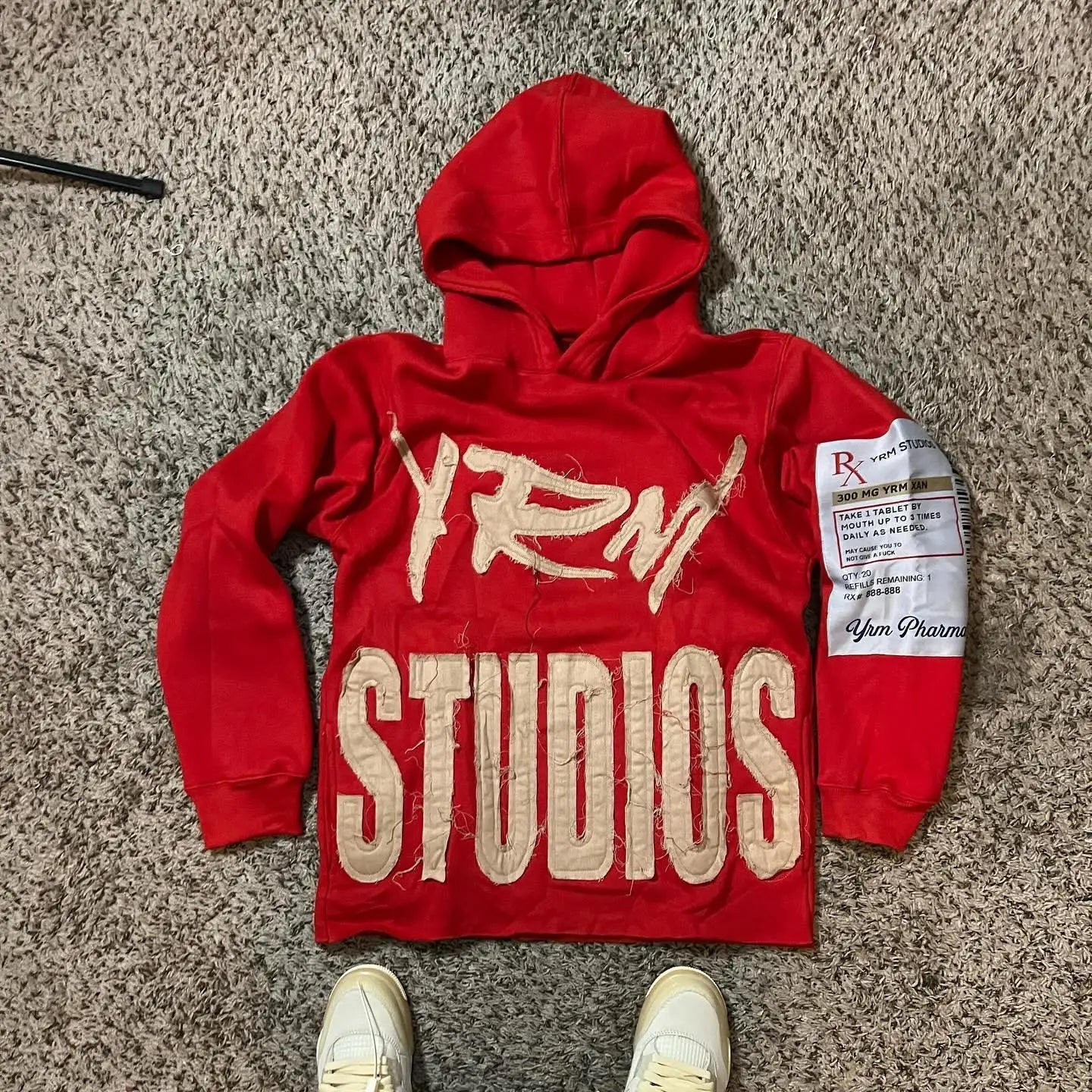 Geometric Print Pullover Hoodie Secondary image