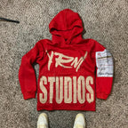 Geometric Print Pullover Hoodie