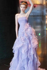 Strapless Tulle Ball Gown Prom Dress