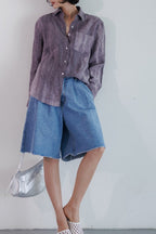 Old Money Wave Texture Blouse