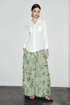 Floral Print Pocket Casual Vacation Skirt