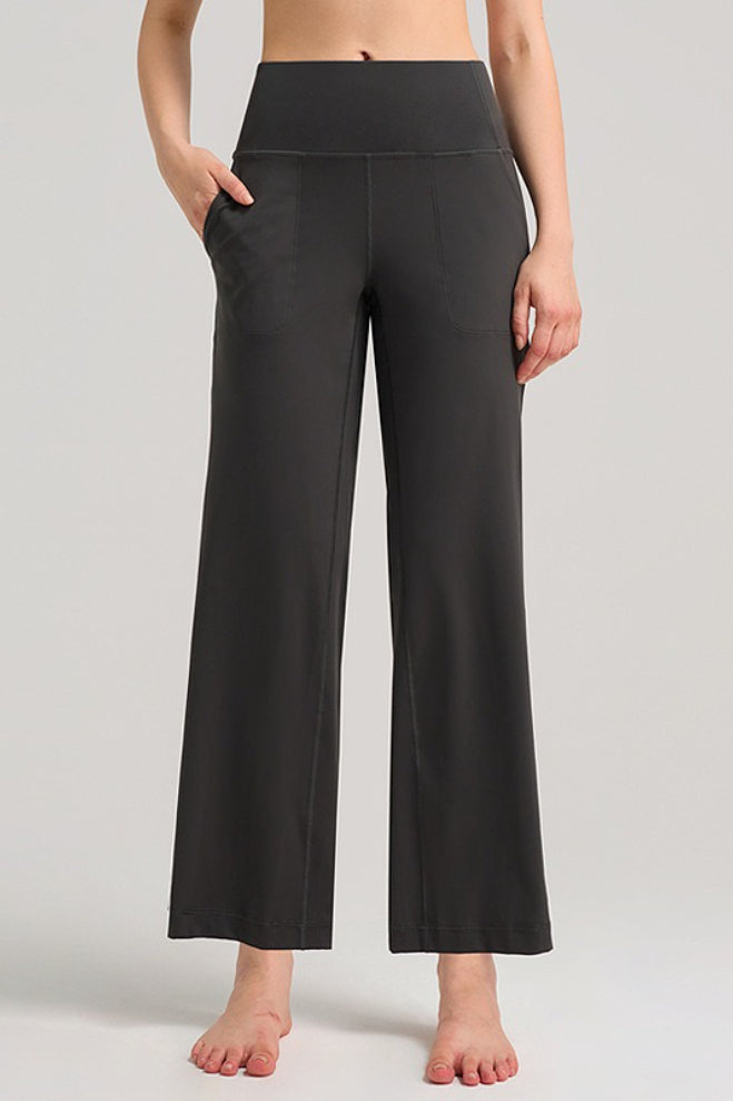 Breathable Straight Leg Loose High Waist Yoga Pants Main image