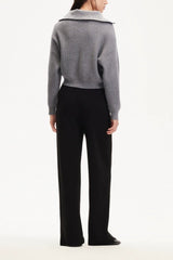 Short Cable Knit Pullover Sweater