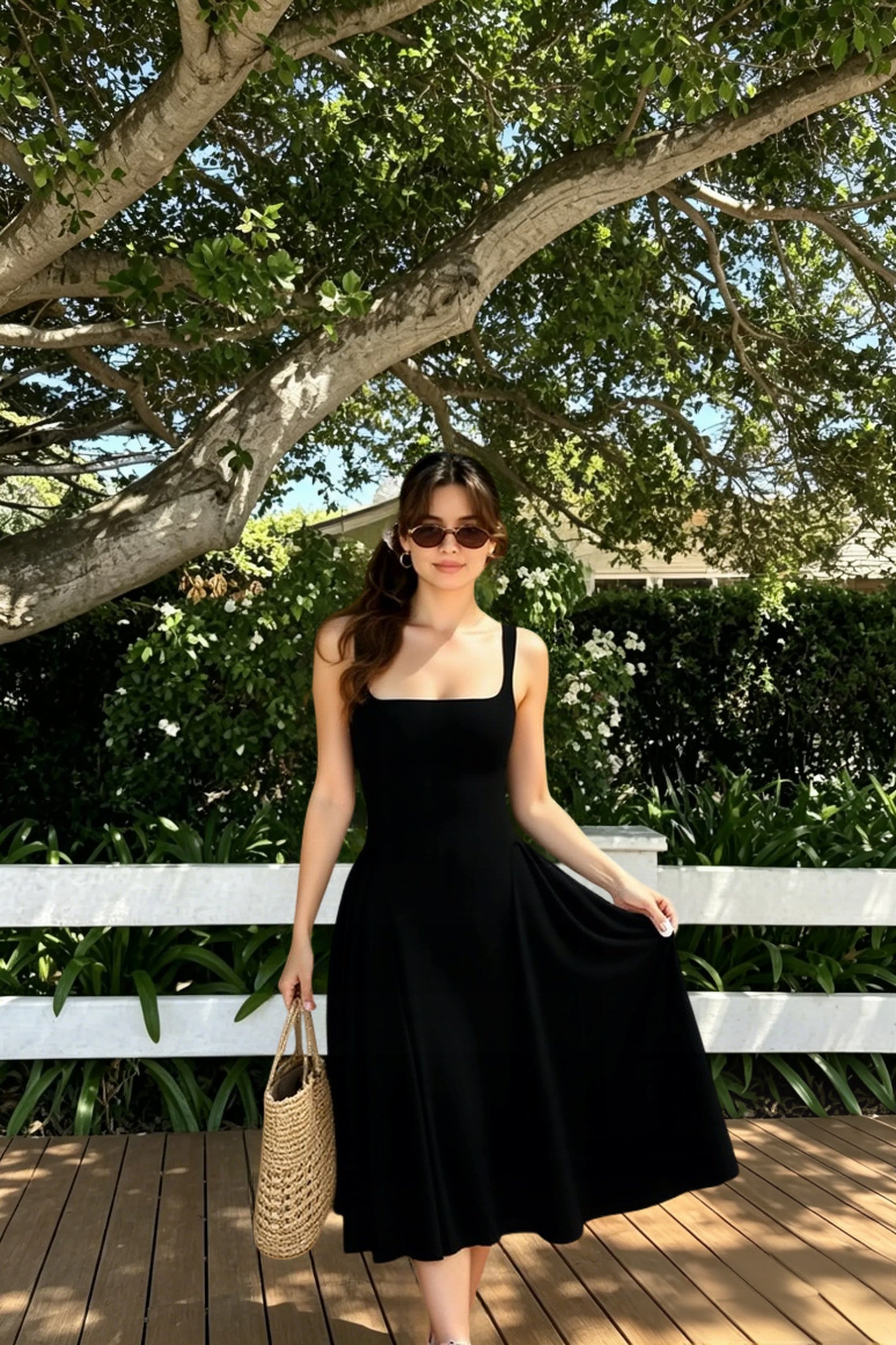 Sleeveless Cami Midi Work Dress Main image