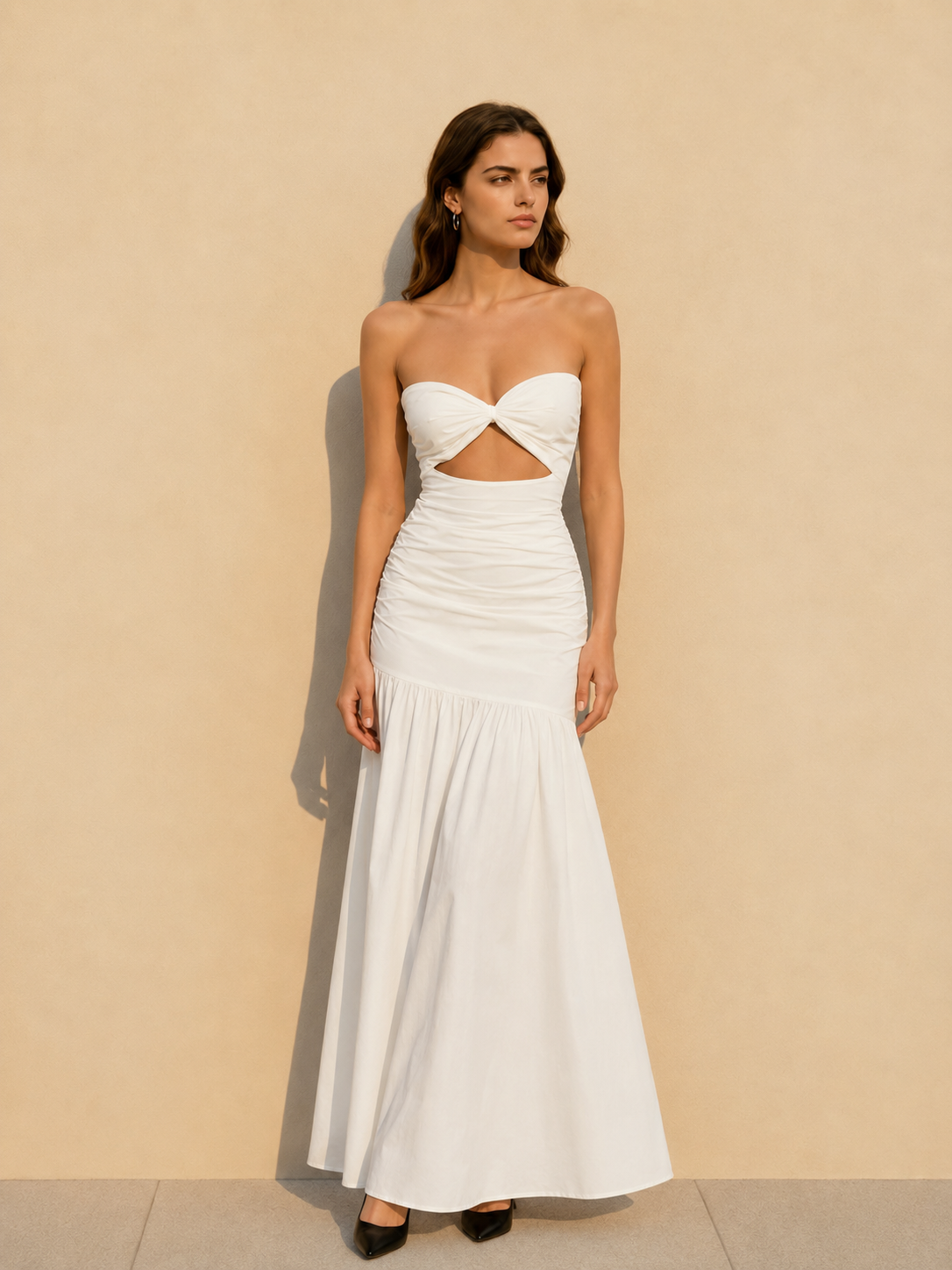 Cutout Strapless Beach Party Dress Secondary image