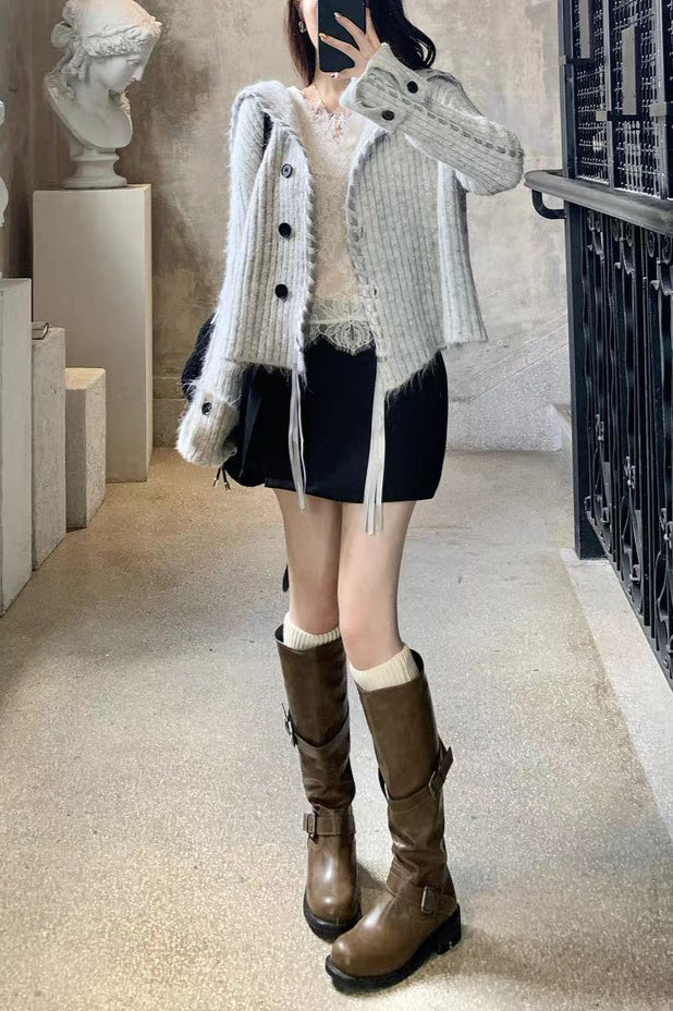 Handmade Knit Cardigan Sweater Secondary image