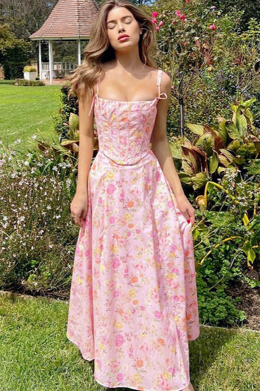 Floral Bustier Slip Dress Main image
