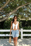 Women Y2K V-neck Lace Patchwork Retro Vest Sleeveless Spaghetti Strap Lace-up Front Split 2024 Crop Top