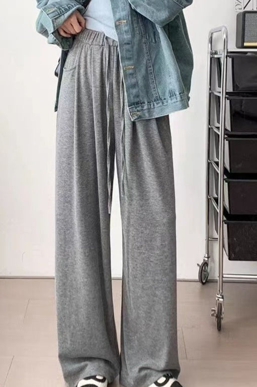 Relaxed Casual Drapey Knit Pants