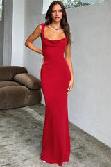 Chic Elegant Sexy Backless Slim Bodycon Bow Formal Dress