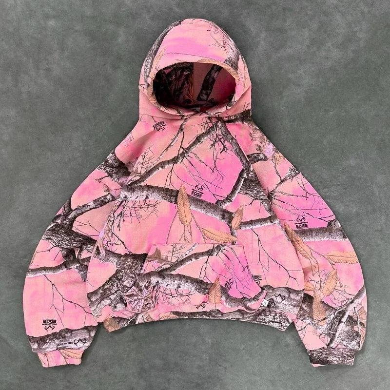 Retro Camouflage Zip Hoodie Main image