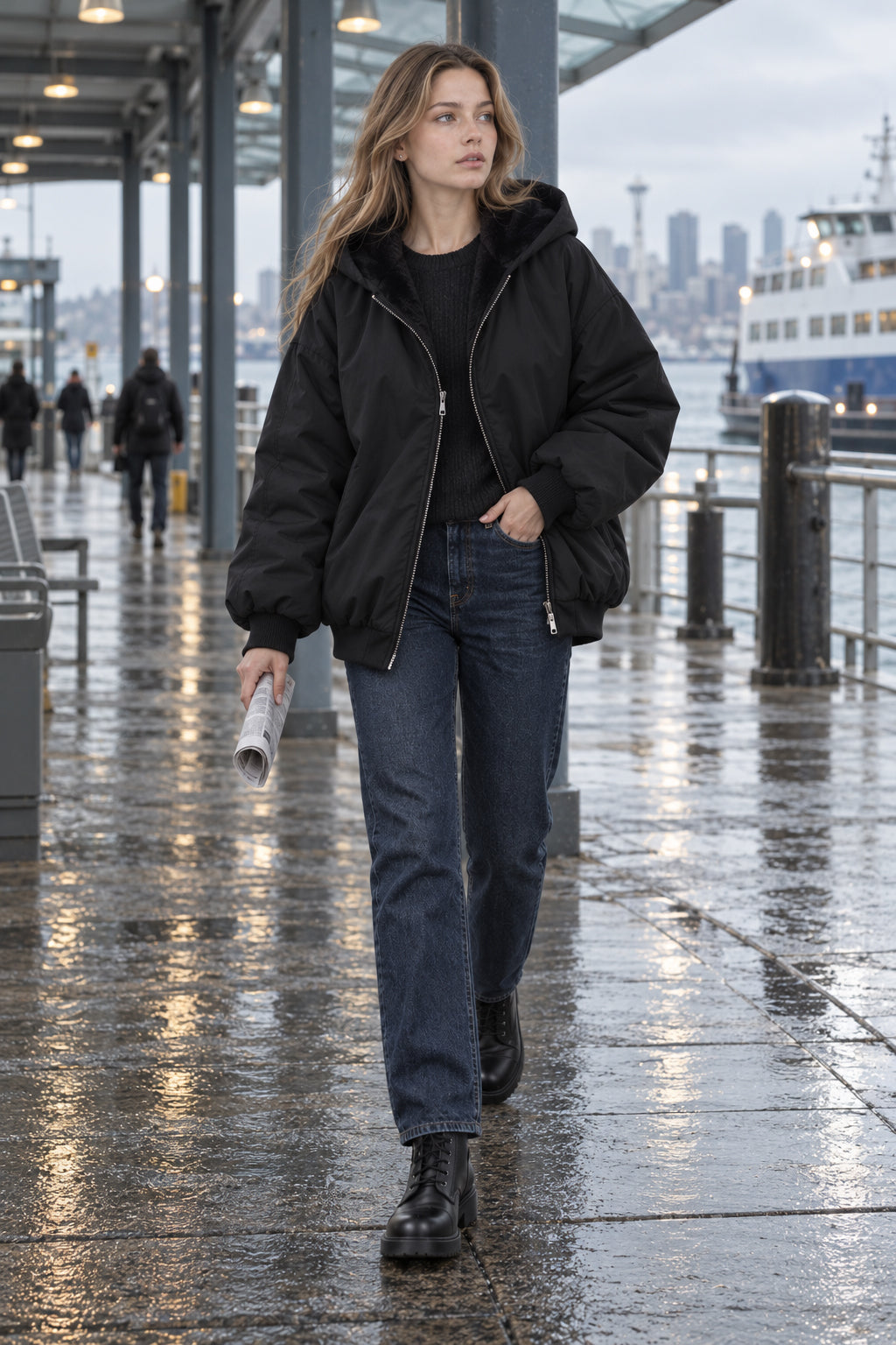 Teddy Reversible Hooded Jacket