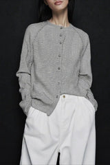 Relaxed Fit Striped Knit Top