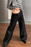 High Waist Straight Leg Denim Jeans