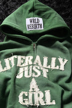 Street Style 3D Letter Zipper Hoodie