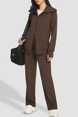 Monochrome Track Jacket Pants Activewear Set