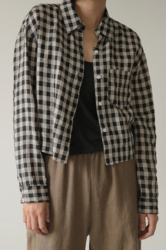 Casual Check Pocket Blouse Secondary image