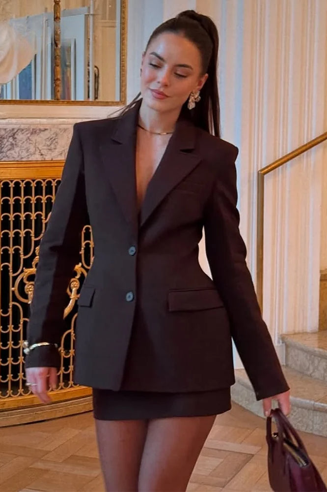 Elegant Chic Shrug Pocket Blazer Main image