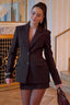 Elegant Chic Shrug Pocket Blazer